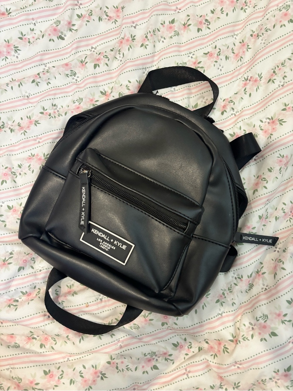 Kendall & Kylie Black Mini Backpack